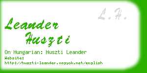 leander huszti business card